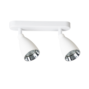 Šviestuvas lubų Light Prestige Campana, GU10, 2 x 8 W, balta sp. / balta sp.
