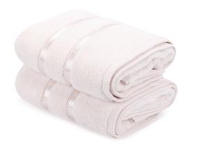  Vannirätikute komplekt Foutastic Dolce 317HBY1480, heleroosa v., 90 cm x 50 cm, 2 tk