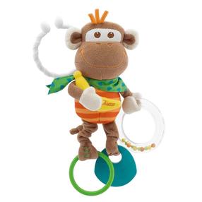 Žaislas vežimėliui Chicco Baby Senses Vibrating Monkey, įvairių spalvų