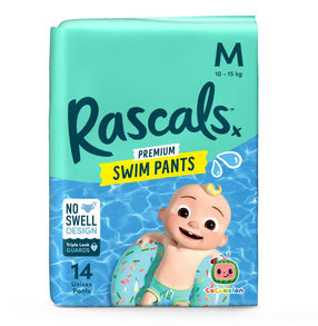 Maudymosi sauskelnės Rascal And Friends Premium Cocomelon, M dydis, 10 - 15 kg, 14 vnt.