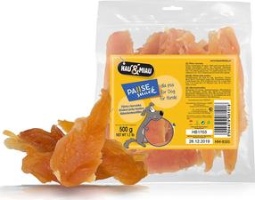 Skanėstas šunims Hau&Miau HM Dog Treat Dried Chicken Meat, vištiena, 0.5 kg