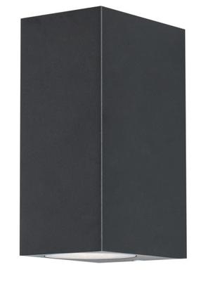 Sieninis lauko šviestuvas CristalRecord Confo, GU10, IP44, juoda sp., 6.7 cm x 15.1 cm