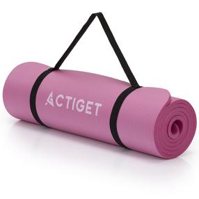 Fitnesa un jogas paklājs Actiget ACT0018, rozā krās., 183 cm x 61 cm x 1 cm