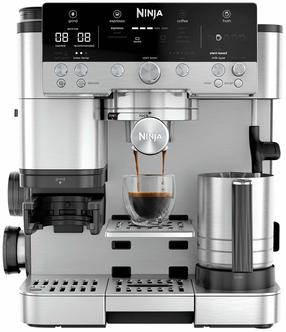 Pusiau automatinis kavos aparatas Ninja Luxe Café Premier Plus ES655EU, sidabro sp./juoda sp.