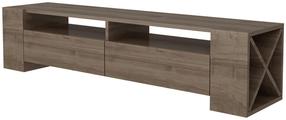 TV staliukas Kalune Design Sosruko, riešuto sp., 155 cm x 35 cm x 35 cm