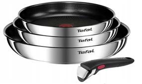 Pannide komplekt Tefal Ingenio Emotion L897S474, Ø 28 cm, roostevaba teras