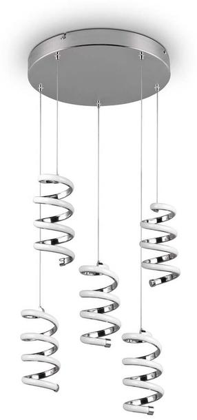 Светильник потолочный RL Laola, LED, 4000 °К, 5 x 8 Вт, хромовый цв. / хромовый цв.