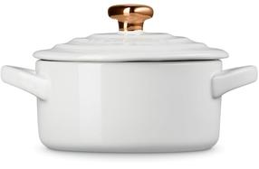 Ketaus puodas Le Creuset Mini Cocotte 02032325, Ø10 cm, 0.25 l, balta sp.