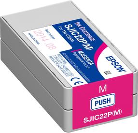 Printera kasetne Epson SJIC22P, fuksīna (magenta) krās., 32.5 ml