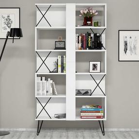 Pastatoma lentyna Kalune Design Extra 845HCT3631, balta sp., 167.3 cm x 90 cm x 22 cm