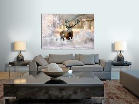 Reprodukcija Artgeist Deer In The Cold N7055-DKXPWD, 90 cm x 60 cm