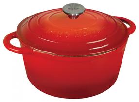 Katls King Hoff Cast Iron, Ø21 cm, 2.4 l, sarkana krās.