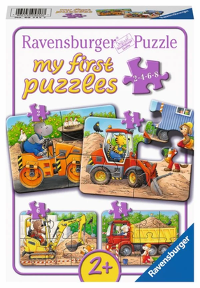Пазл Ravensburger My First Puzzles Animals on construction site 4in1, 20 шт., многоцветный