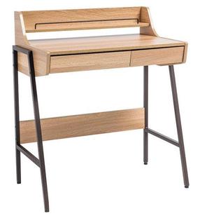Rašomasis stalas su stalčiais B168, 77 cm x 48 cm, 89 cm, ąžuolo sp./ruda sp.