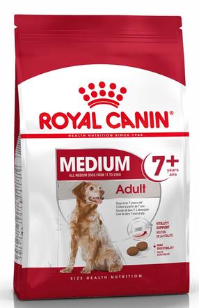 Сухой корм для собак Royal Canin Medium Adult 7+, курица, 15 кг