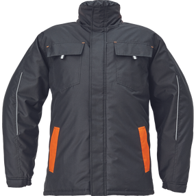 Darba jaka vīriešu Cerva Max Vivo, melna krās./oranža krās., 4XL izmērs