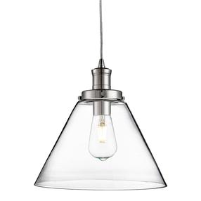 Valgusti rippuv Searchlight Pyramid 3228CC, E27, 1 x 60 W, läbipaistev v. / kroom v.