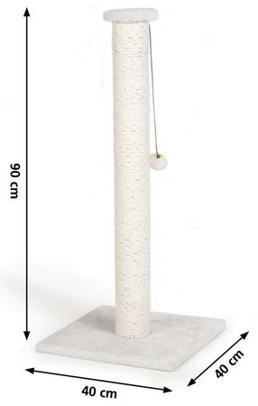 Kačių draskyklė Beeztees Serpa Cat Scratching Post, 40 cm x 40 cm x 90 cm