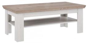Kohvilaud Forte Iloppa, tamm v./valge v., 120.6 cm x 60.4 cm x 45.3 cm