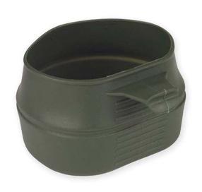 Krūzīte Mil-tec Fold-A-Cup®, termoplastiska gumija (tpr), 10 cm, 0.6 l, melna krās.