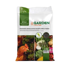 Organinės paukščių mėšlo trąšos universalios Garden Center, granuliuotos, 4 kg