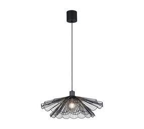 Šviestuvas lubų Trio Margarita, E27, 1 x 60 W, juoda sp. / juoda sp.
