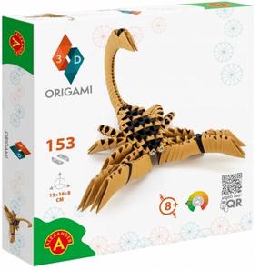 Popierinių figūrų gaminimo rinkinys Alexander 3D Origami Scorpio, ruda sp./juoda sp.
