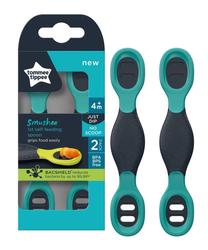 Šaukštelis Tommee Tippee Smushee, 4 mėn., plastikas/silikonas, mėlyna sp.