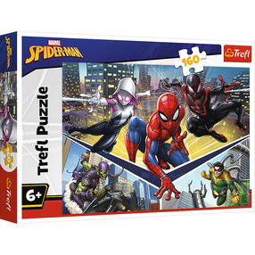Dėlionė Trefl Spider-Man, 41 cm x 27.5 cm, 160 vnt., įvairių spalvų