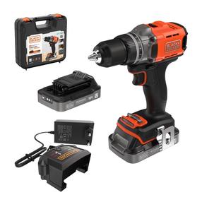 Akumulatora skrūvgriezējs - urbis ar bateriju Black & Decker BCD382D2XK-QW, 2 Ah