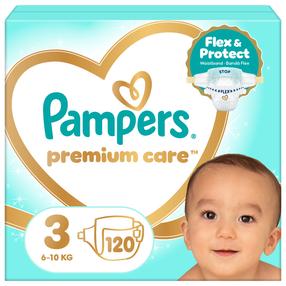Подгузники Pampers Premium Care, 3 размер, 6 - 10 кг, 120 шт.