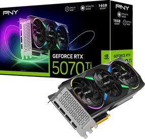 Vaizdo plokštė PNY GeForce RTX 5070 Ti ARGB EPIC-X RGB Overclocked, 16 GB, GDDR7