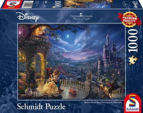 Dėlionė Schmidt Disney Beauty And The Beast 59484, 49.3 cm x 69.3 cm, 1000 vnt., įvairių spalvų