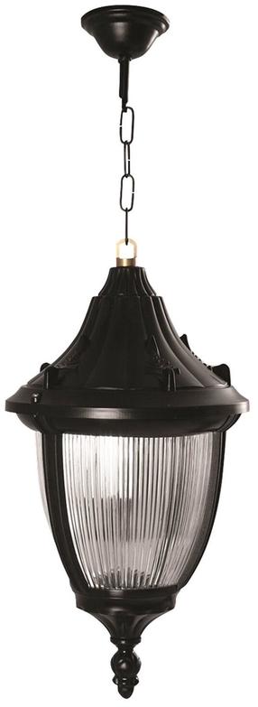 Lauko pakabinamas šviestuvas Opviq BFE-68186-BSY-M1, 60W, E27, IP65, juoda sp., 35 cm x 70 cm