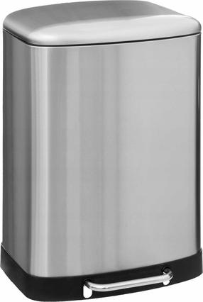 Šiukšliadėžė 5five Simply Smart Ariane, sidabro sp./juoda sp., 50 l, 66 cm x 37.5 cm