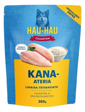 Šlapias šunų maistas Hau-Hau, vištiena, 0.26 kg