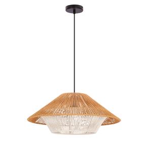 Šviestuvas kabinamas Candellux Lighting Africa 50 Black, E27, 1 x 40 W, balta sp./smėlio sp. / -, 50 x 20 cm