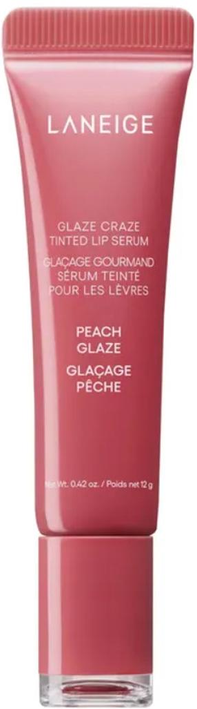 Lūpų serumas, su spalva Laneige Glaze Craze Tinted, 12 g, peach glaze