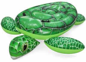 Pripučiamas čiužinys Bestway Turtle 41524, žalia sp., 153 cm x 140 cm x 38 cm