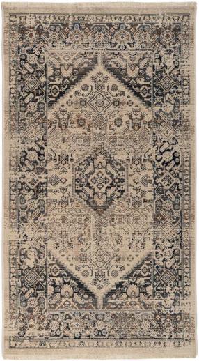 Ковер комнатные Kayoom Charu 400, синий цв./бежевый цв., 170 см x 120 см