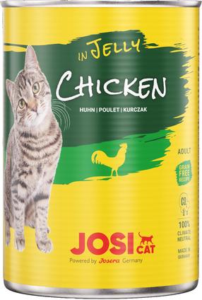 Šlapias kačių maistas Josera JosiCat Chicken In Jelly, vištiena, 0.4 kg
