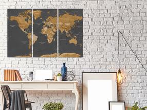 Репродукция Artgeist World Map: Modern Aesthetics N6354-DKX, 120 см x 80 см