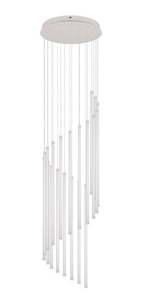 Lühter rippuv Trio Baxter, LED, 1 x 70 W, valge v. / valge v.