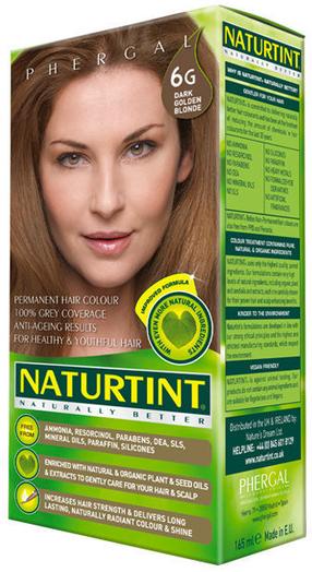Plaukų dažai Naturtint Phergal, dark golden blonde g sp., 6G, 165 ml