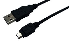 Laidas Logilink Mini USB / USB Mini USB male, USB 2.0 A male, 2 m, juoda sp.