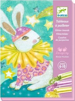 Набор для творчества Djeco Glitter Boards Carnival Of The Animals, многоцветный