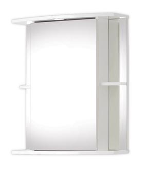 Pakabinama vonios spintelė su veidrodžiu Riva SV61, balta, 22 cm x 61 cm x 70.2 cm