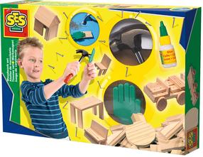 Medinių figūrų gaminimo rinkinys SES Creative 00943, įvairių spalvų