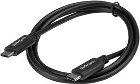 Кабель StarTech USB2CC1M, 2 x USB Type C, 100 см, черный цв., 100 Вт