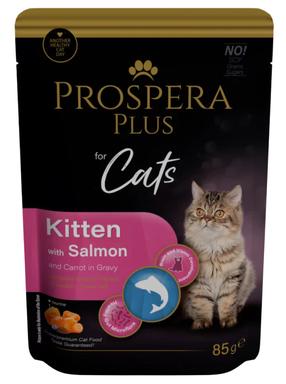 Kassi märgtoit Prospera Plus Cat Pouch, lõhe/porgand, 0.085 kg